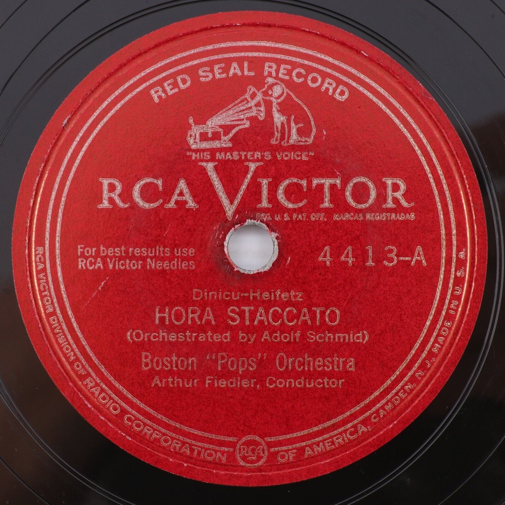 Boston Pops Orchestra Hora Staccato/None But The Lonely Heart 78 rpm Record 4413